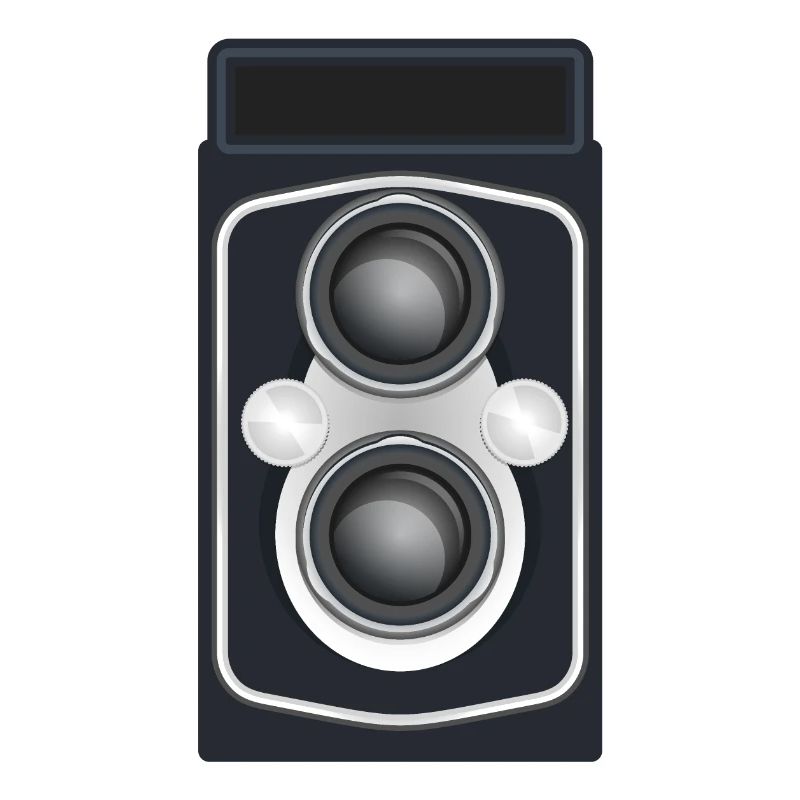 Caméra reflex à double objectif propre