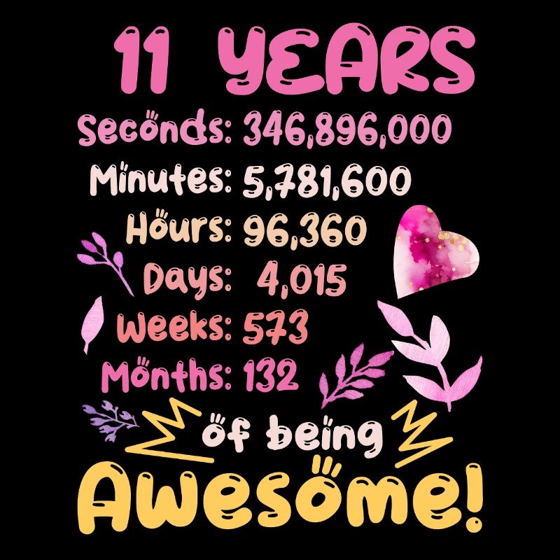11 Jahre alt! Geburtstagsgeschenk 11. Geburtstag