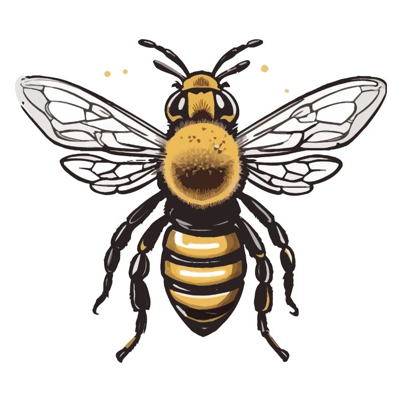 Conception esthétique d’abeille d’abeille d’apiculteur
