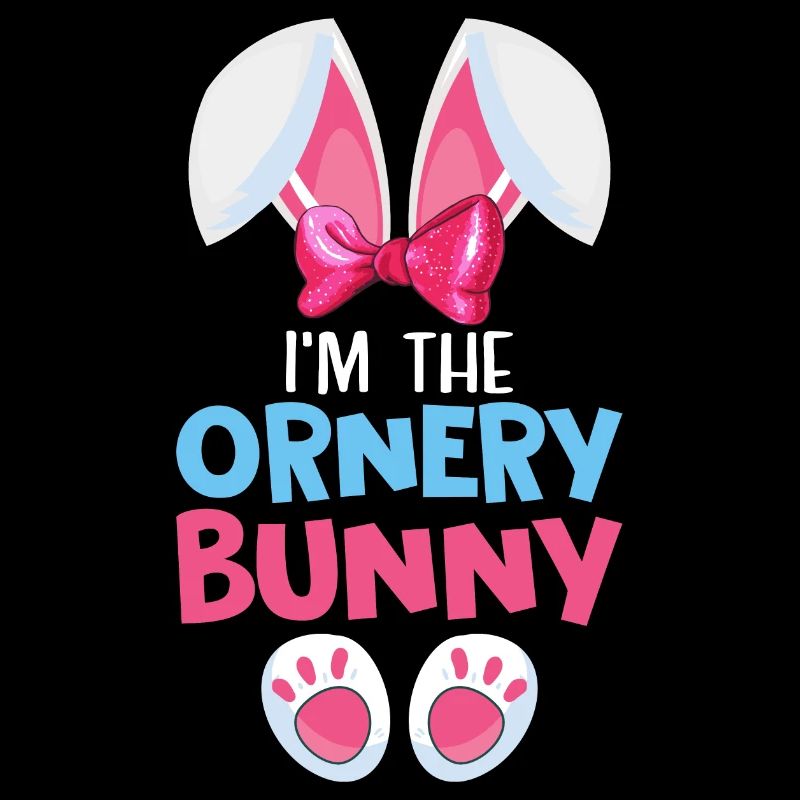 Ich bin der Ornery Rabbit Animal Lover Funny Easter