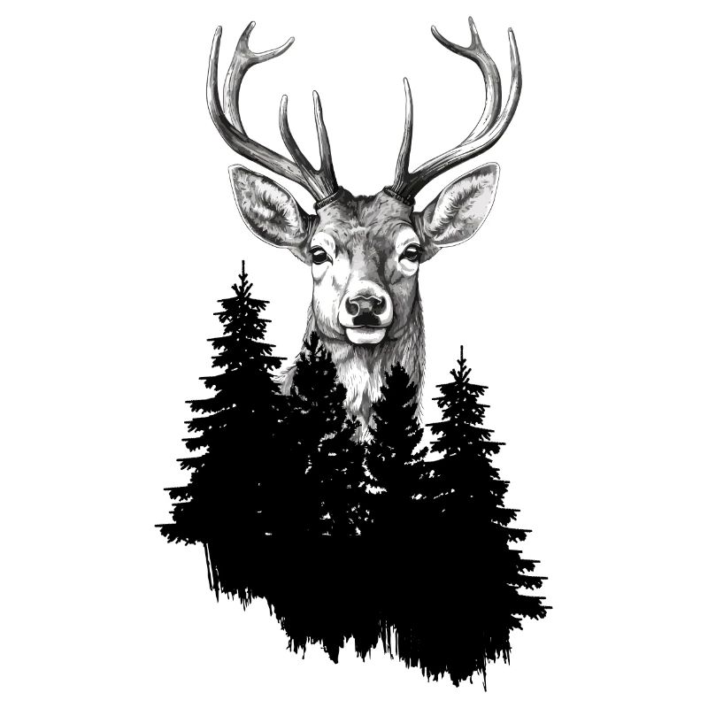 Jäger Bergsteiger Wanderer Hirsch