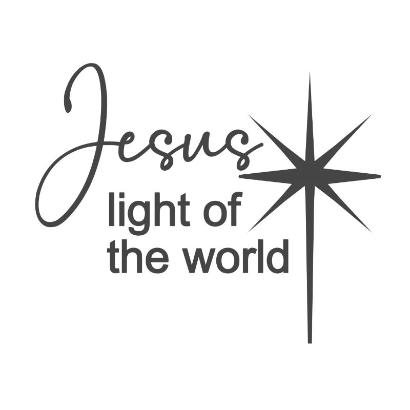 Conception chrétienne Jésus Lumière du Monde