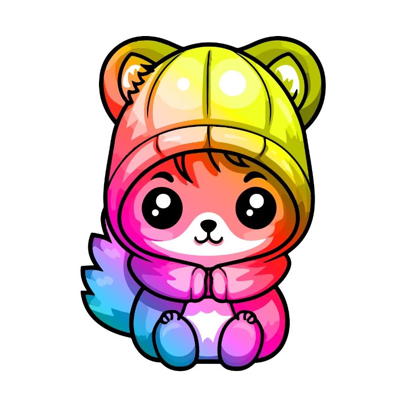 Eichhörnchen Winter Tier Bunt Comic