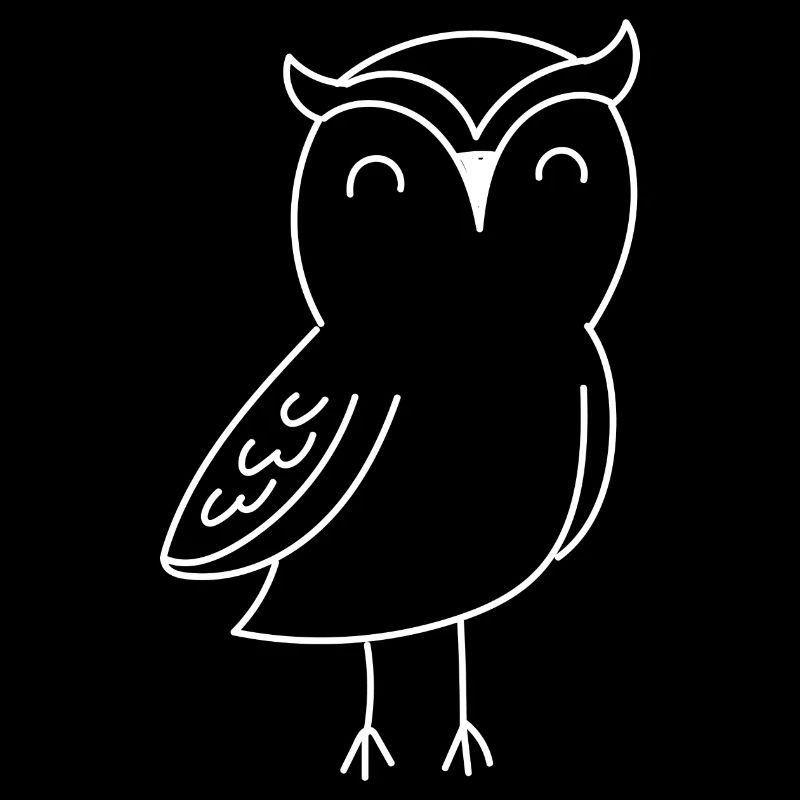 Süße Eule Waldtier Wildnis Eulen