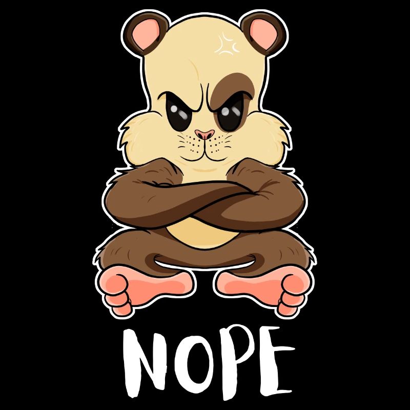 Nope Funny Lazy Guinea Pig