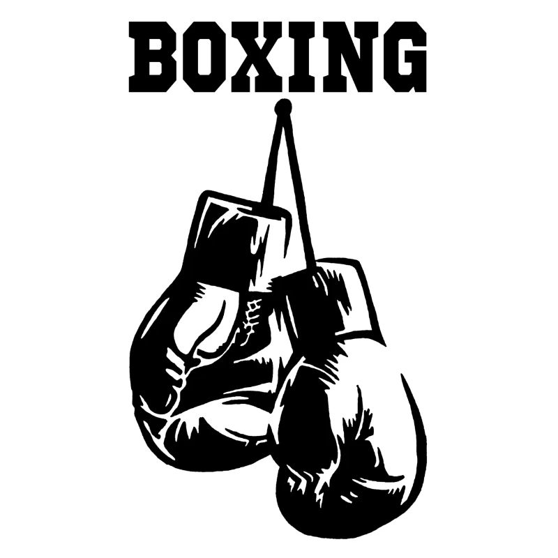 Gants de boxe noirs