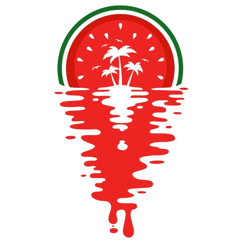 Jus de pastèque coucher de soleil