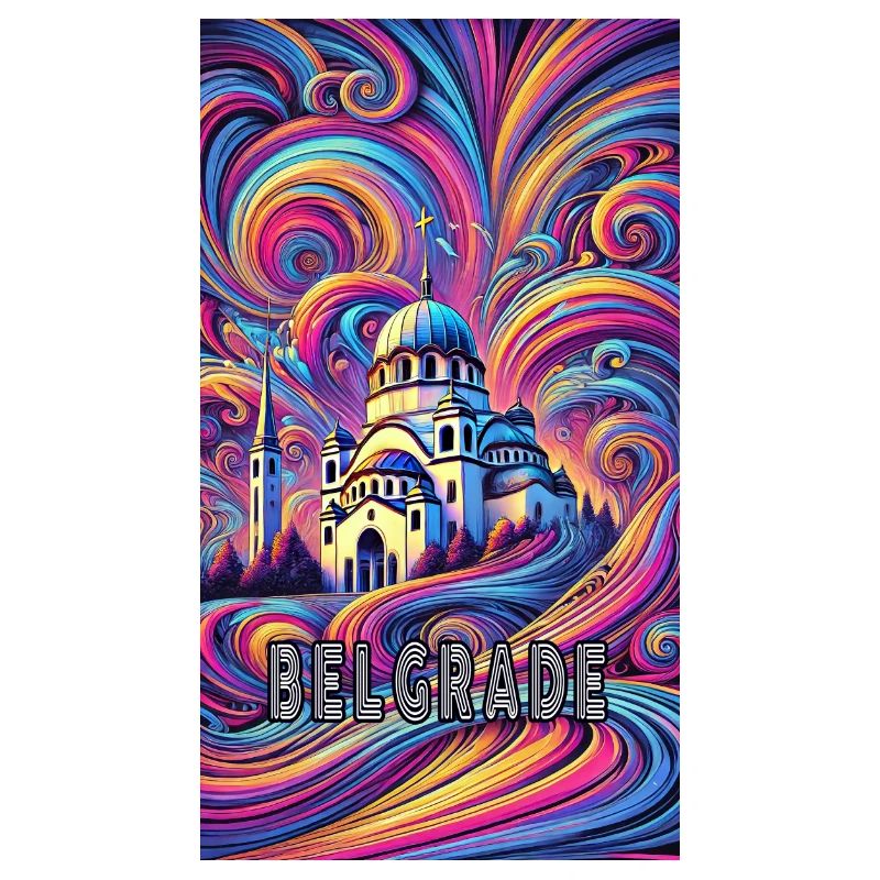 Conception panoramique de Belgrade, Serbie