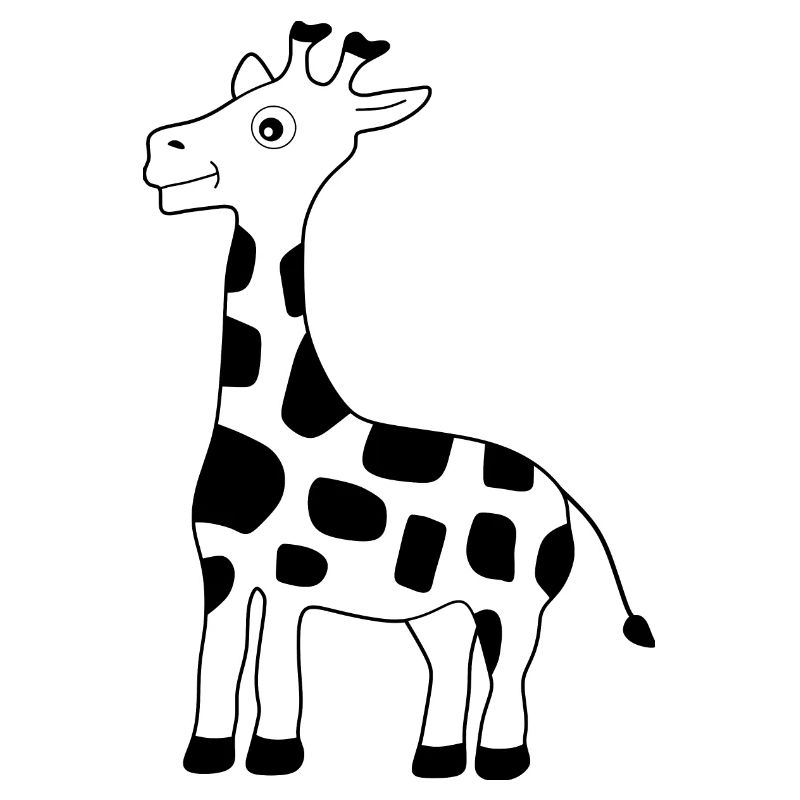 Giraffe schwarz