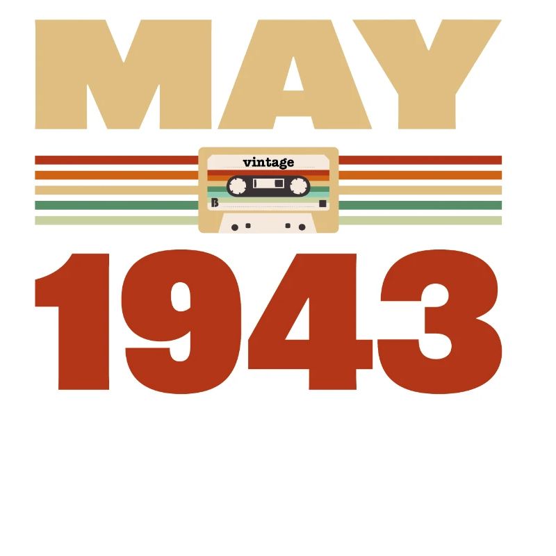 80e anniversaire mai millésime 1943 idée cadeau