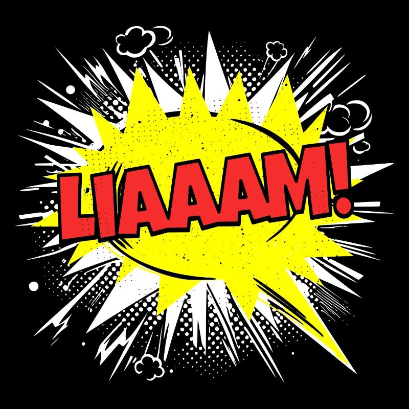 Liam Name Funny Speech Bubble Liaaam!