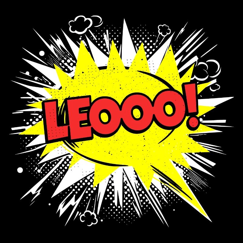 Leo Name Funny Speech Bubble Leooo!