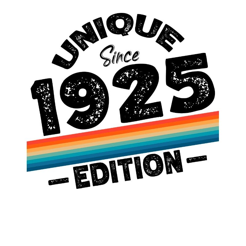Unique Since 1925 Edition Birthday Vintage 1925