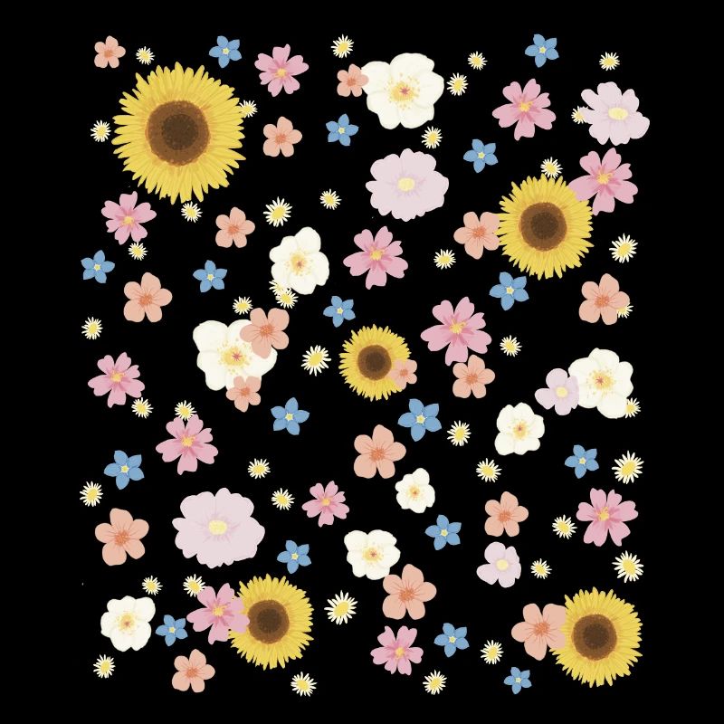 Cheerful floral pattern