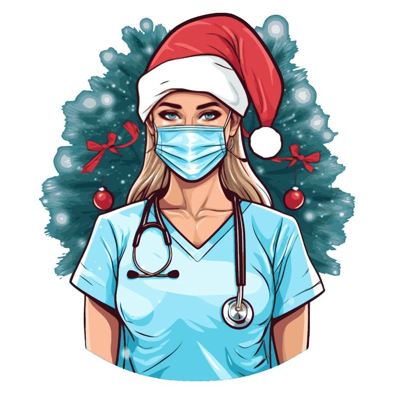 Infirmière de joyeux Noël