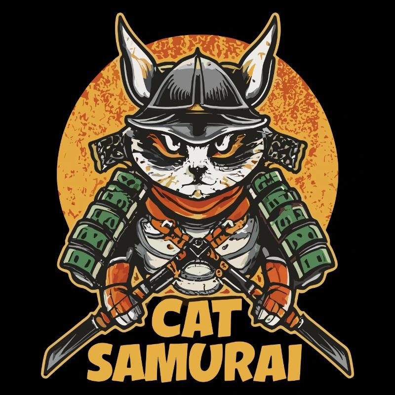 Chat samouraï
