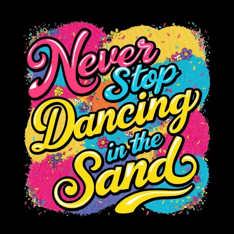 Never Stop Dancing In The Sand Design