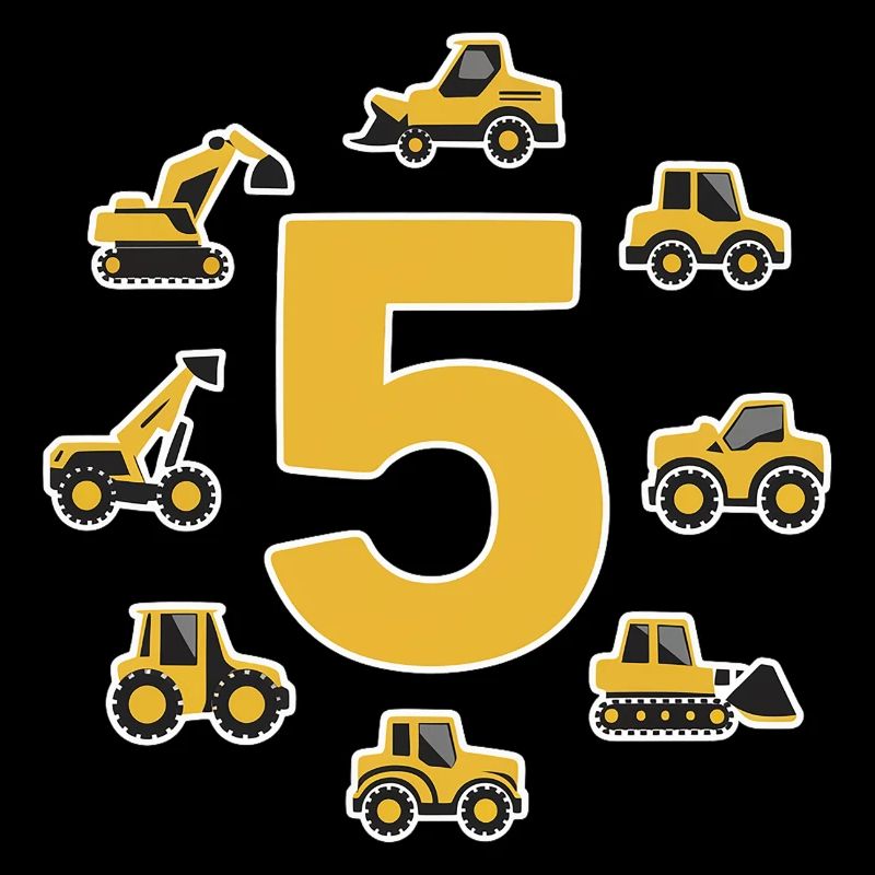 Construction site - 5 years - 5th birthday