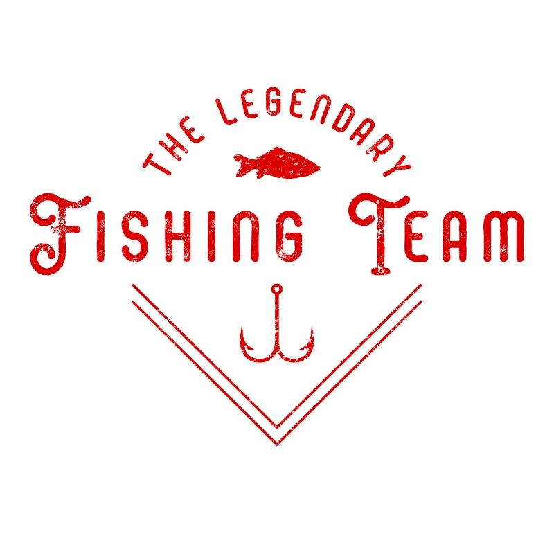 Logo de poisson de l'équipe de pêcheurs de pêche