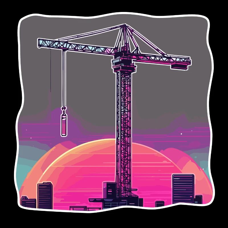 Crane / construction site / winch / crane system