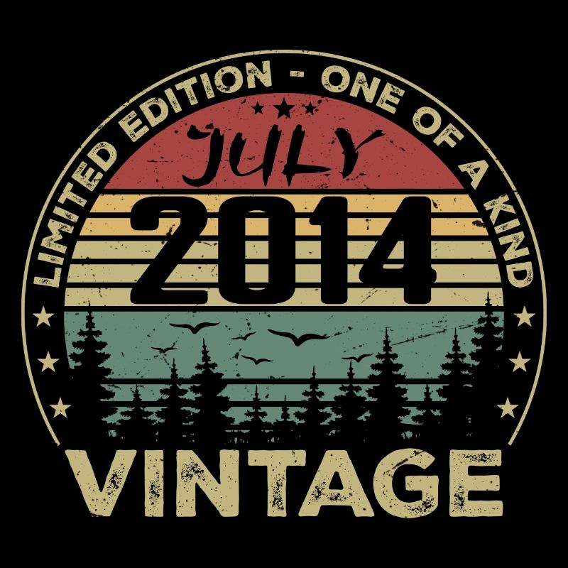 Birthday Gift July 2014 Vintage 2014