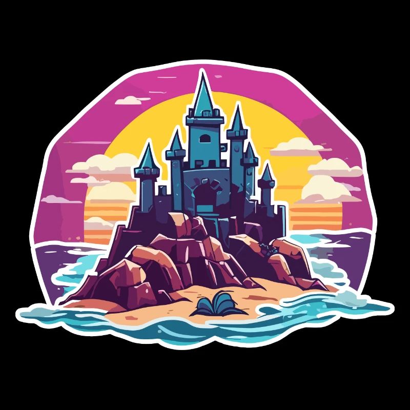 Château de sable / Construction / Jouer / Château / Vacances
