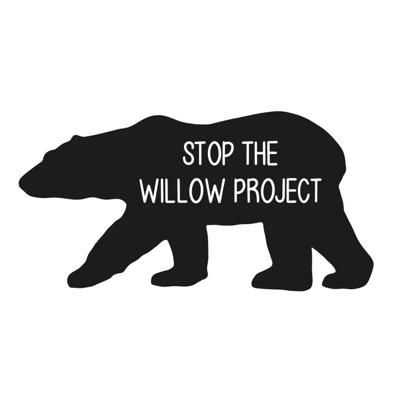 Stop the Willow Project (black)