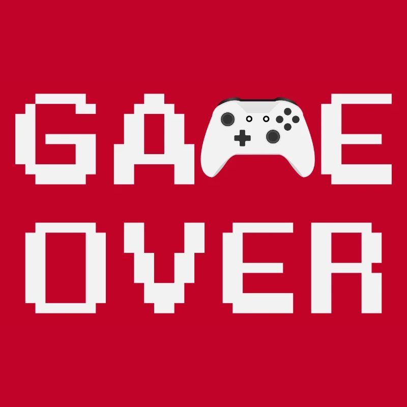 Game Over Controller Blanc