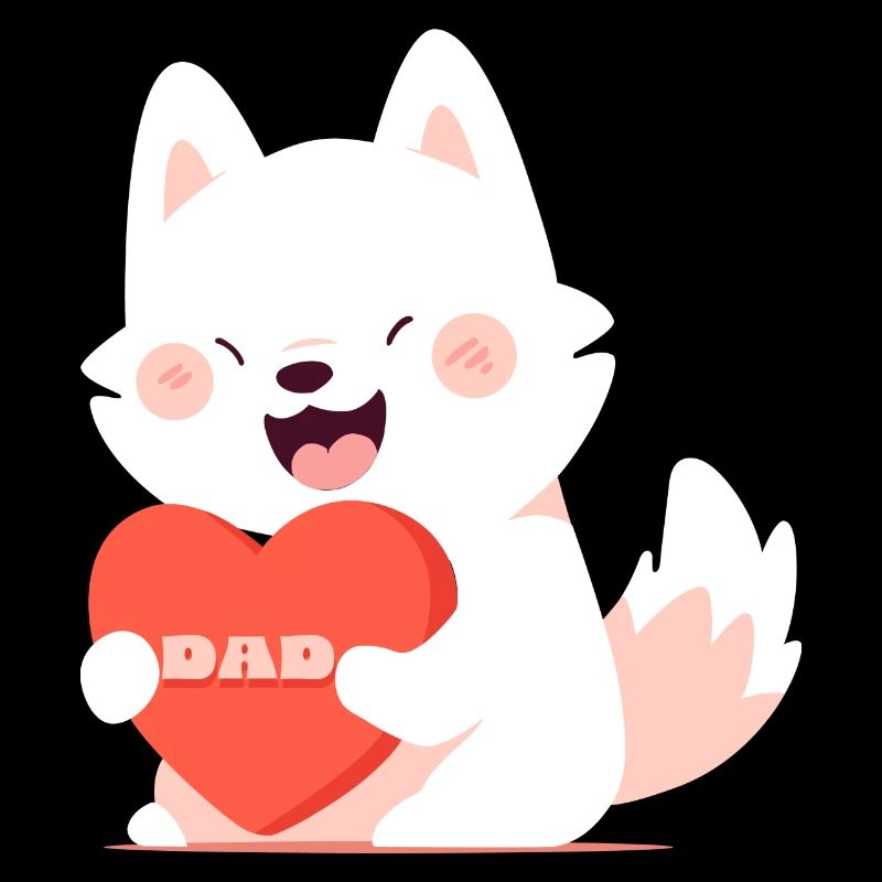 Chien aimant son père