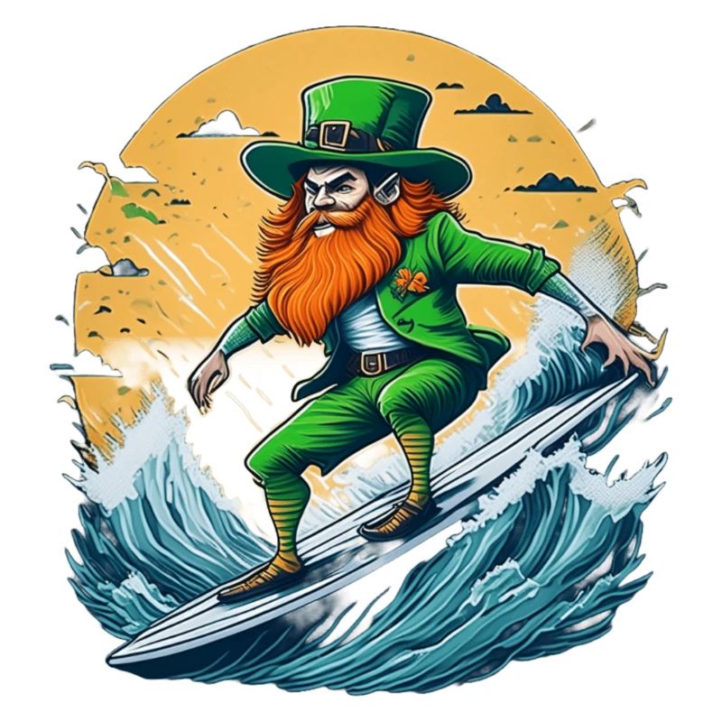 Surf de trèfle de la Saint-Patrick