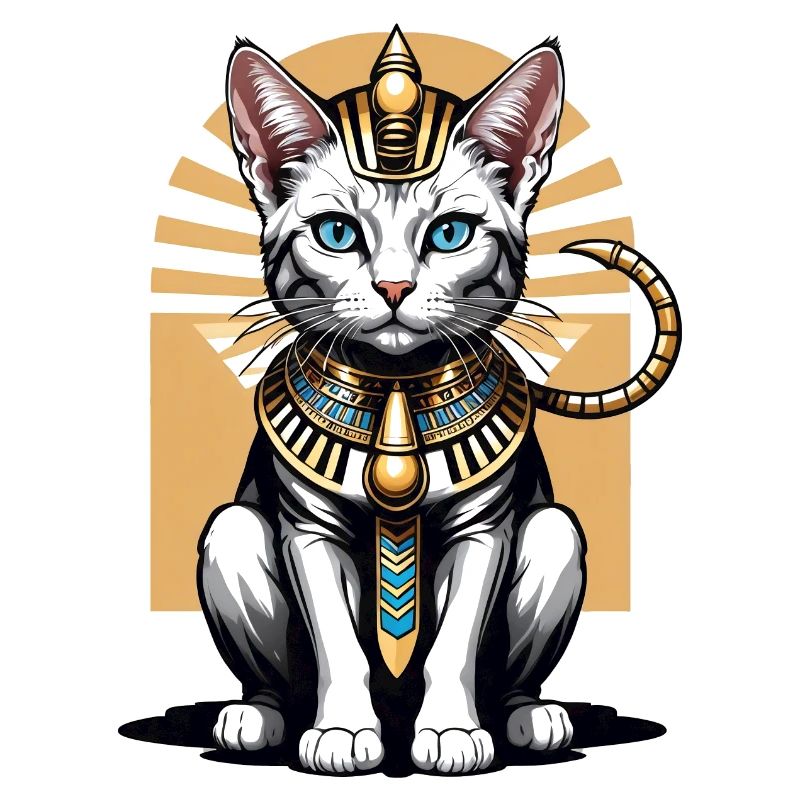 Cat Pharaoh Cat Egypt Pyramid Gift