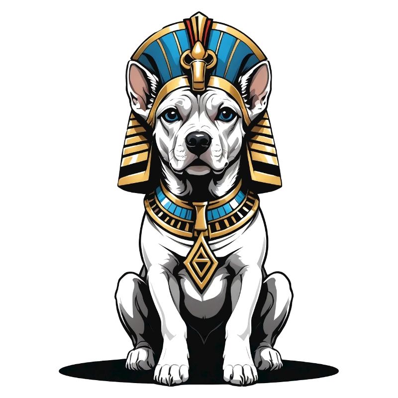 Chien Pharaon Chien Égypte Pyramide Cadeau