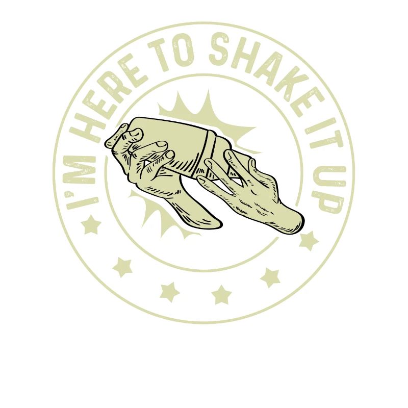 Here to shake bartender and bartender gift