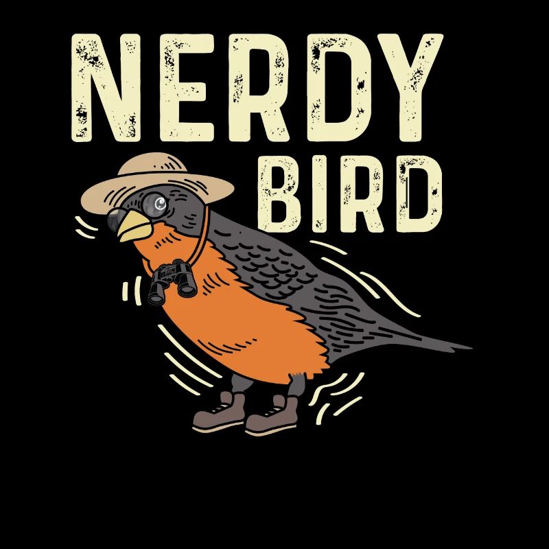 Nerdiger Vogel Smart und Nerd Geschenk