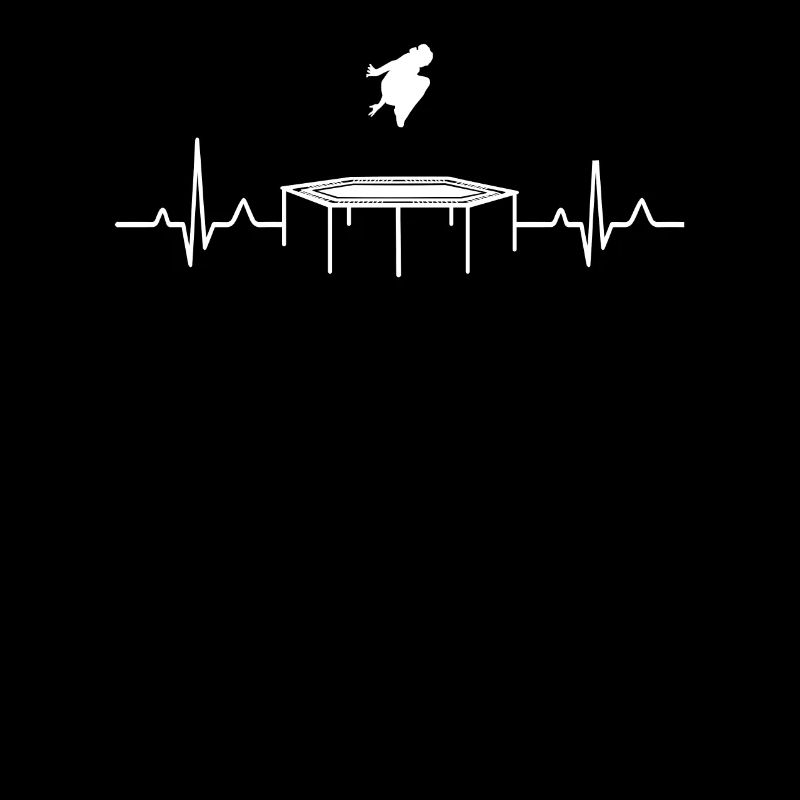 Trampoline jumper trampoline ECG heartbeat