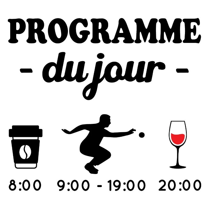 Pétanque le programme, Programme du jour pétanque
