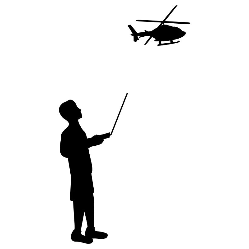 Remote-controlled model helicopter remote control