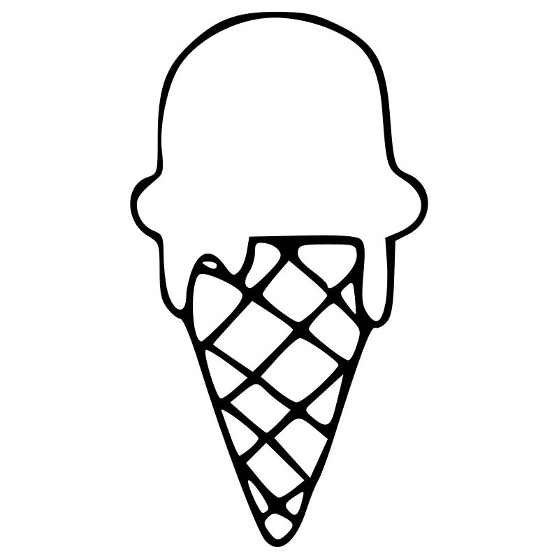 Emoji Eiscreme Skizze Eis Sticker