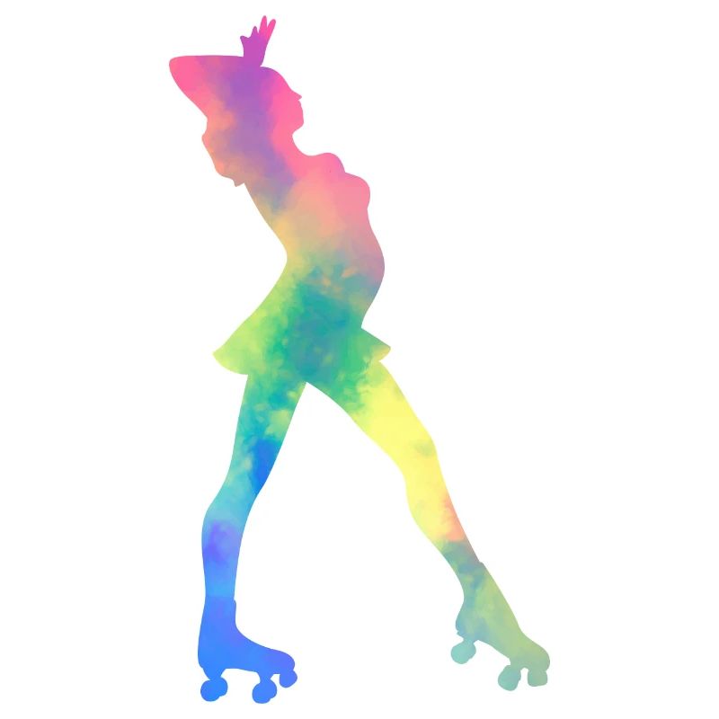 Girl rollerblading inline skating rollerblading
