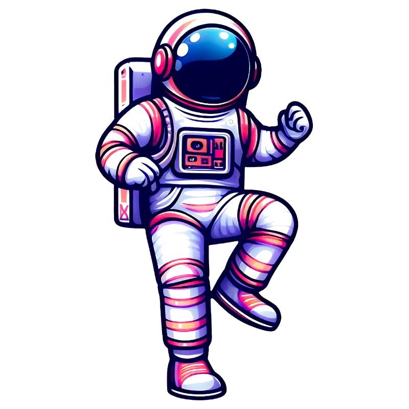 Dans L'Espace - Astronaut Sur La Lune