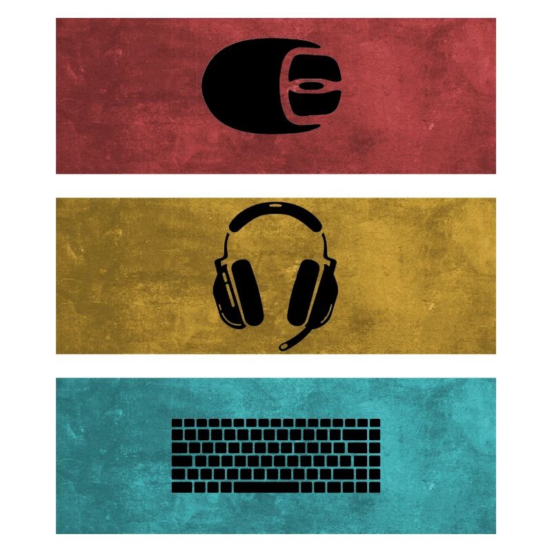 Basic Gamer Setup Programer Headset Souris Clavier