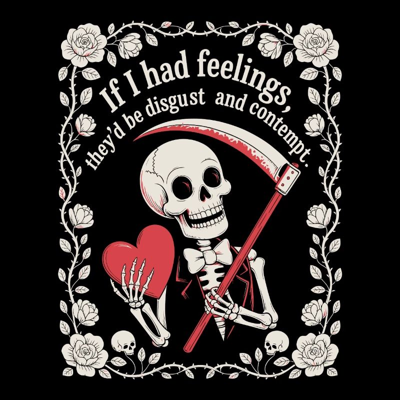 Halloween drôle squelette si j’avais des sentiments