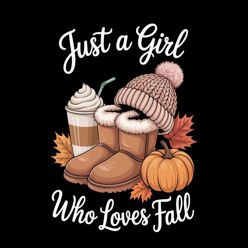 Nur ein Mädchen, das den Herbst liebt