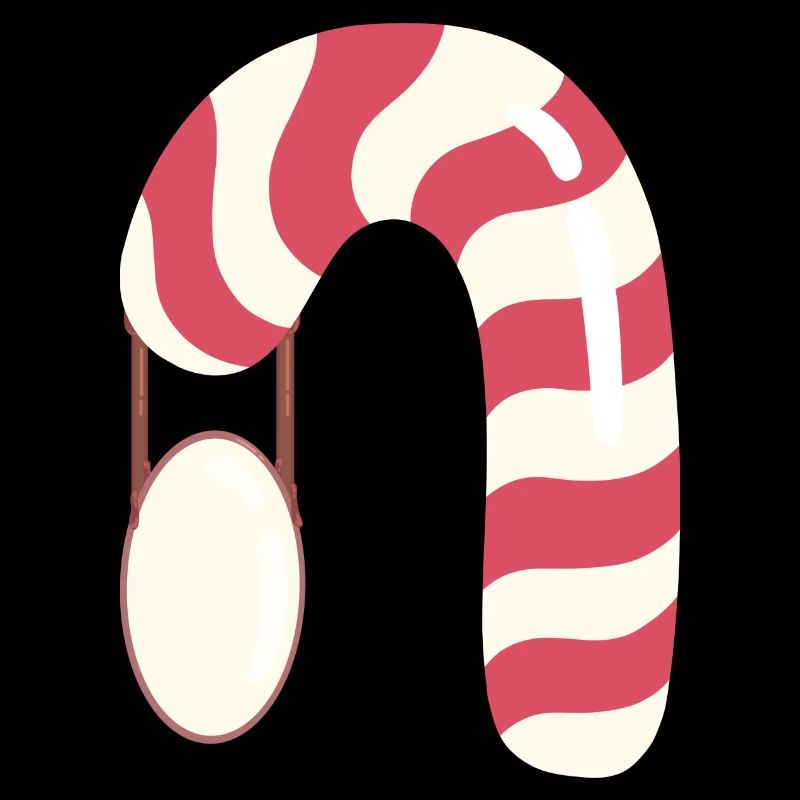 Candy cane - name tag