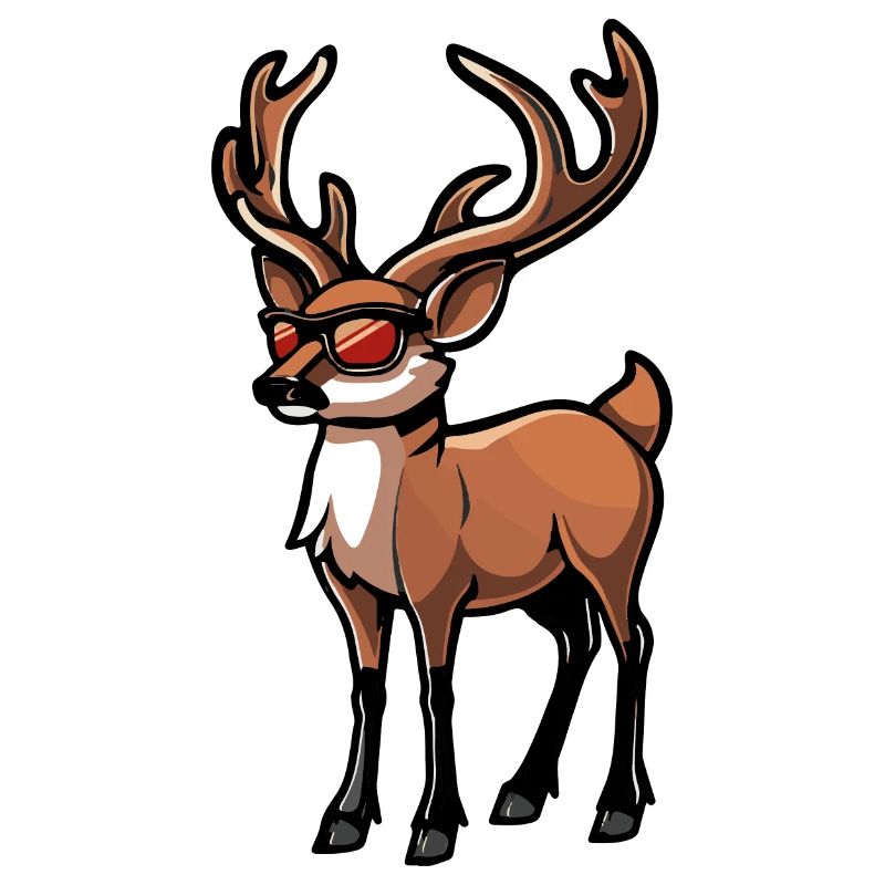 Cerf Bande Dessinée Cool