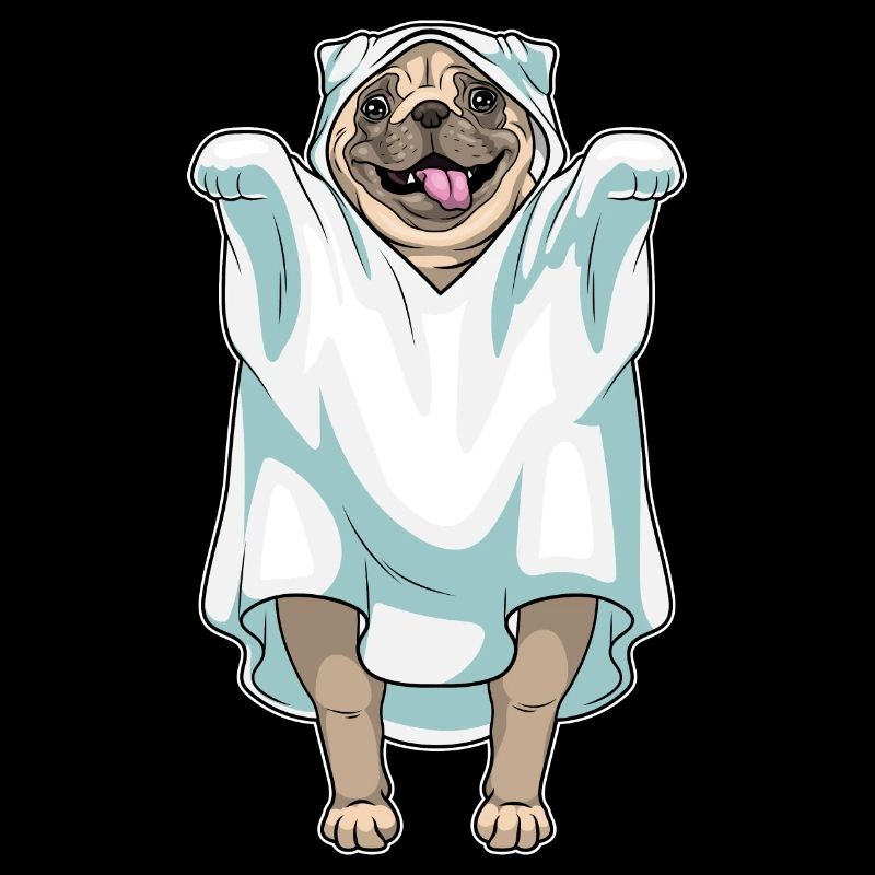 Mops Halloween Geist
