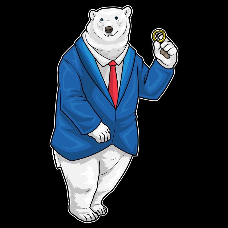 Eisbär Bräutigam Ehering Hochzeit