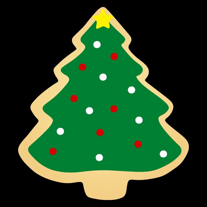 christmas tree cookie