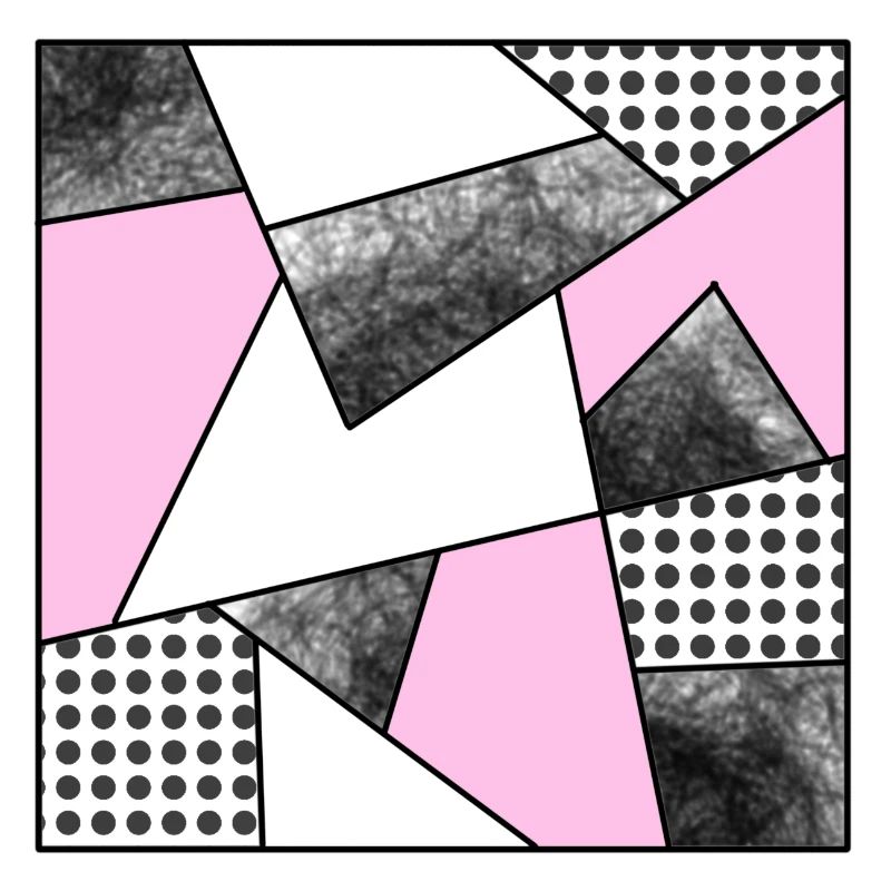 Mosaik modern rosa