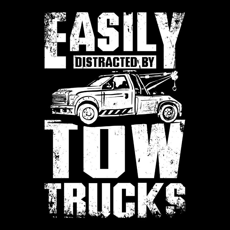 Easily distracted by Tow trucks